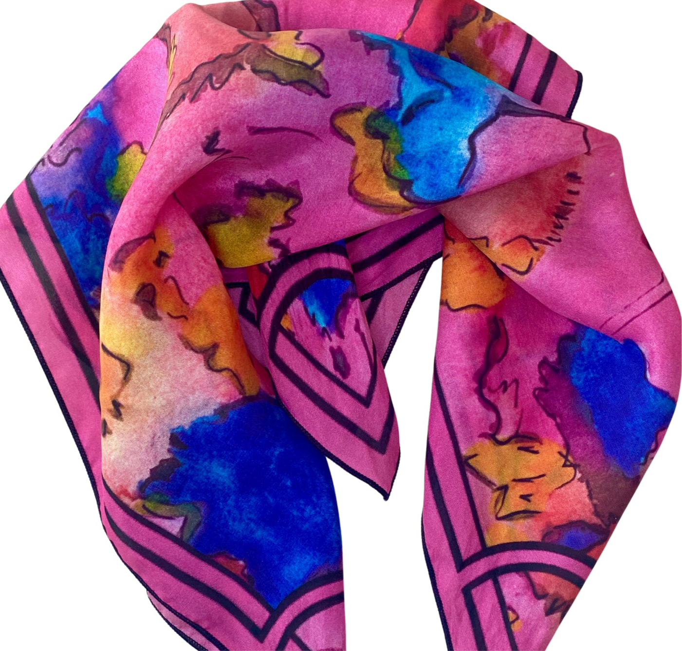 Martha, limited edition silk scarf
