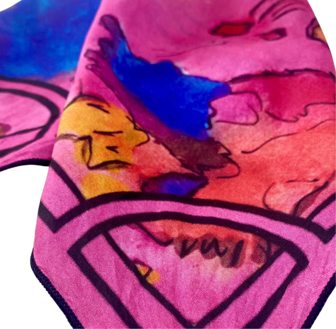Martha, limited edition silk scarf