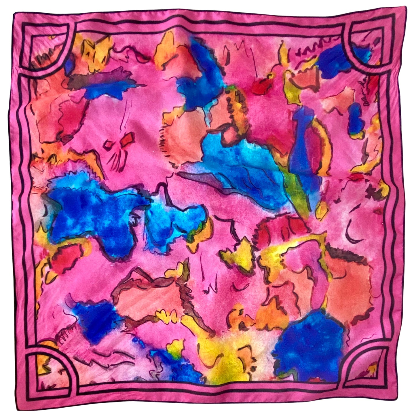 Martha, limited edition silk scarf