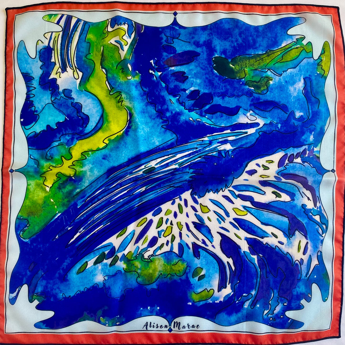 Julia, limited edition silk scarf