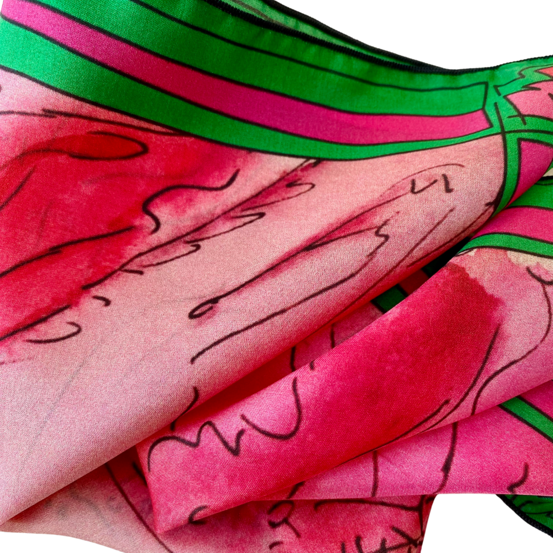 Christina, limited edition silk scarf