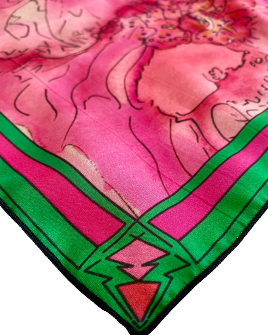 Christina, limited edition silk scarf