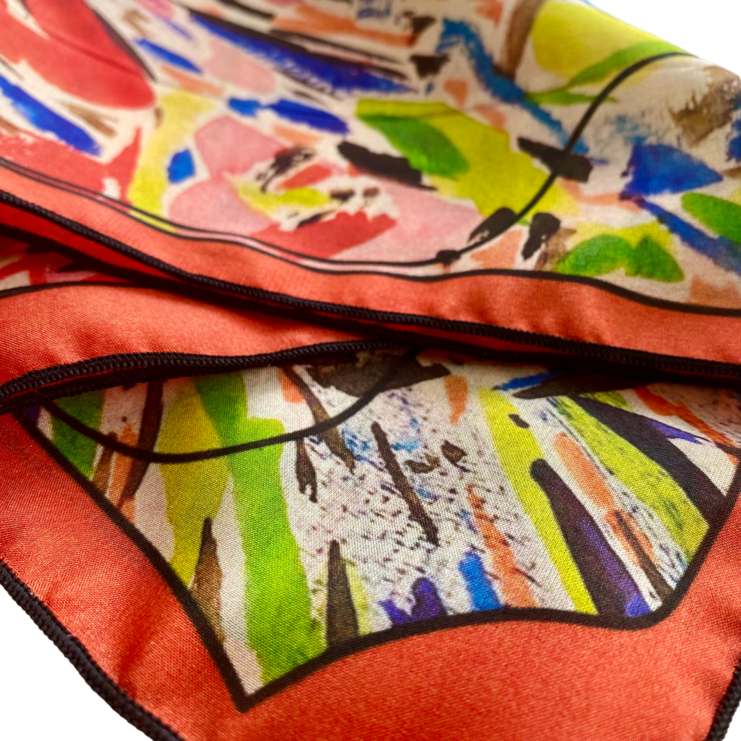 Marion, limited edition silk scarf