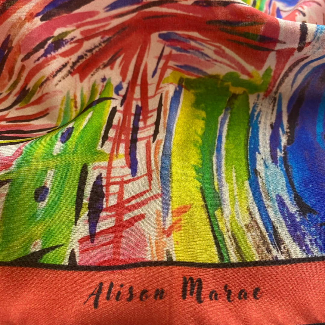 Marion, limited edition silk scarf