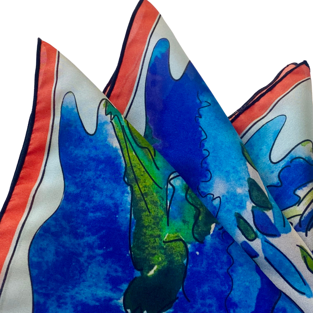 Julia, limited edition silk scarf