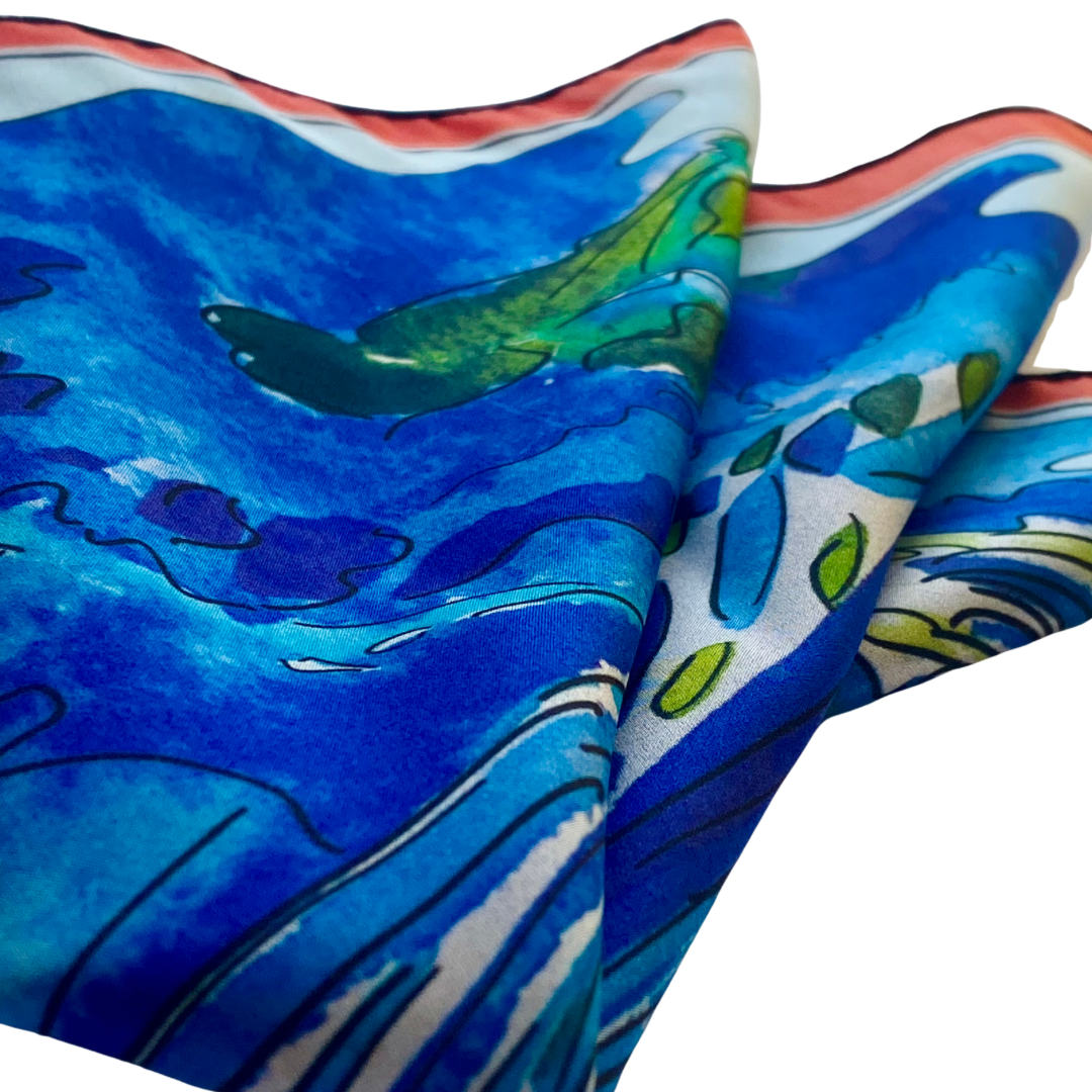 Julia, limited edition silk scarf