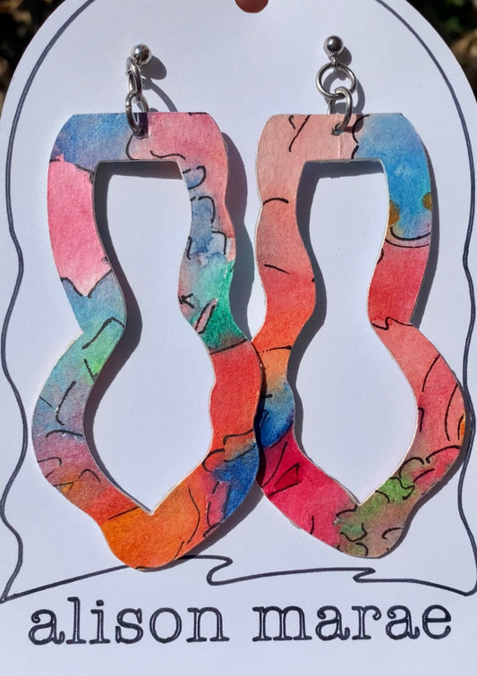 Long Hoops - why not take all of me, limited edition earrings