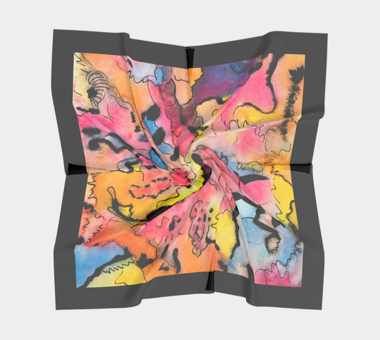 “ It’s a melody played”, Silk scarf