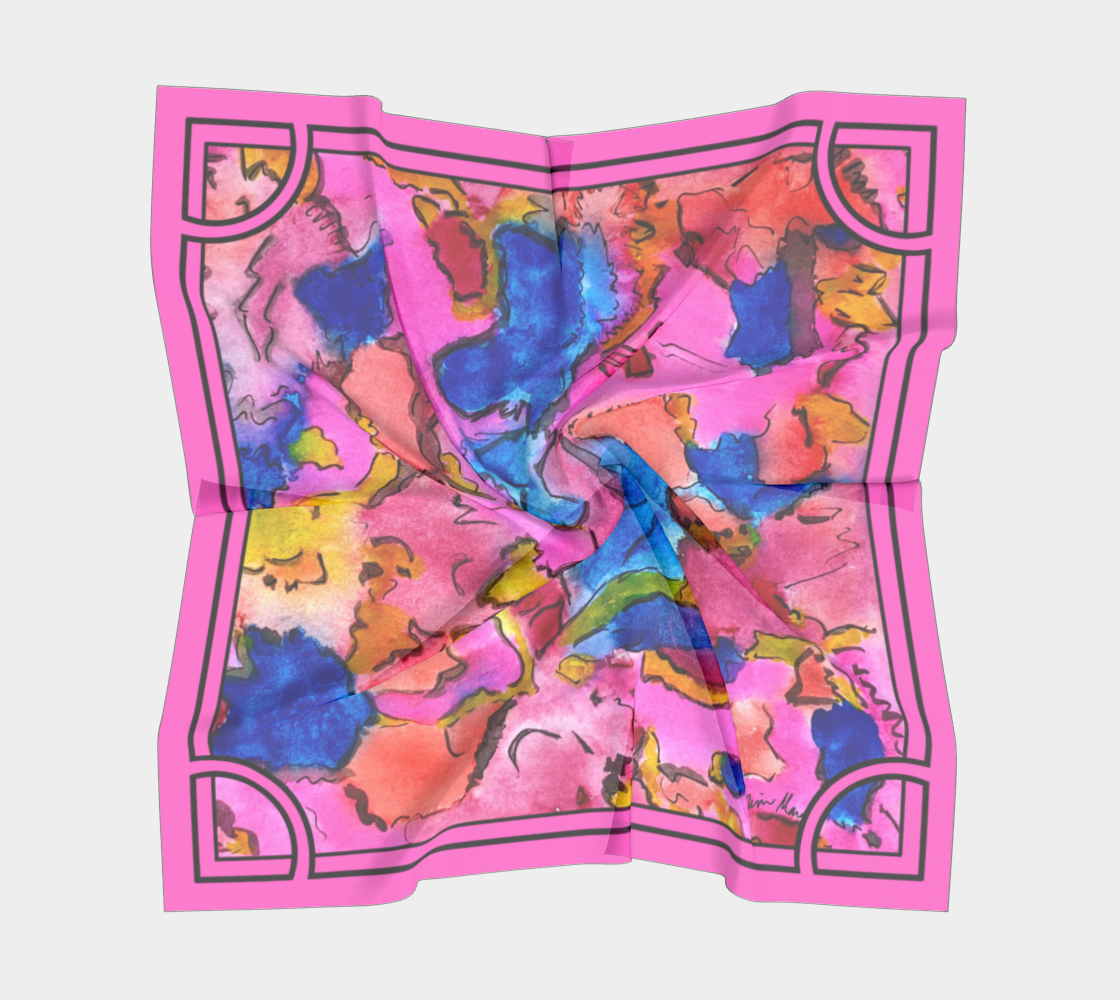 Life can be so sweet, silk scarf.